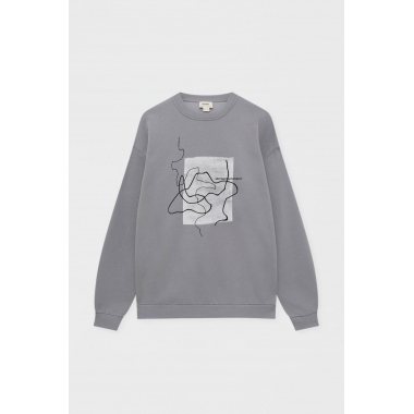 Men's Long sleeve Coloured Round Neck Sweatshirts FO22-H038