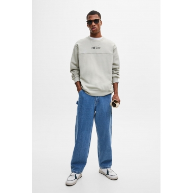 Men's Long sleeve Coloured Round Neck Sweatshirts FO22-H035